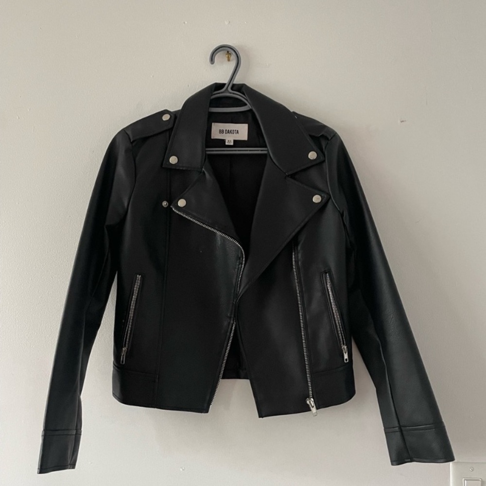 BB Dakota leather Moto Jacket XS